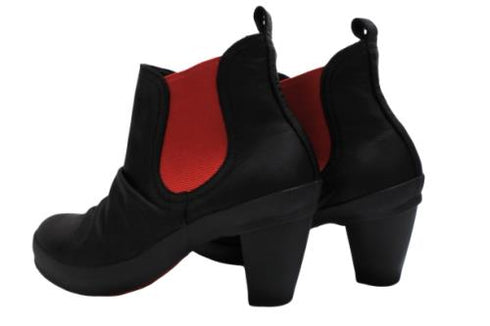 【SPINGLE NIMA NIMA706 ブラックレッド】本革サイドゴアブーティ